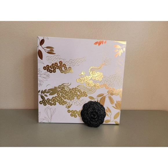 CHANEL Square Empty Gift Box Container 8.5"x8.5"x3.75" Cover Camellia Flower - Picture 3 of 15